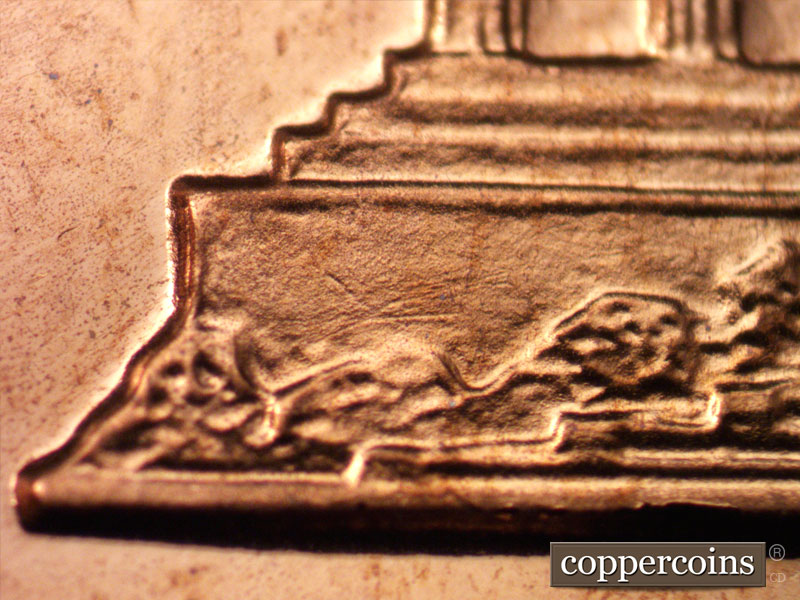 Die-stage A marker on 1973S•1MM•003P (1973 Repunched Mint Mark).