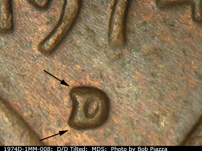 1974 Lincoln cent obverse, CopperCoins die 1974D•1MM•008.