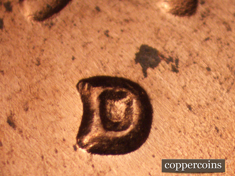 1974 Lincoln cent obverse, CopperCoins die 1974D•1MM•011.