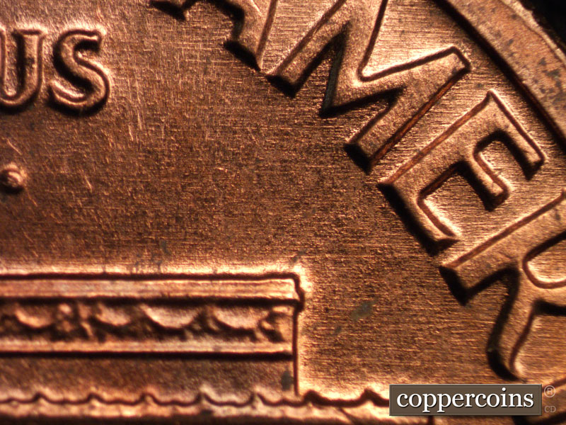 Die-stage B marker on 1974D•1MM•011 (1974 Repunched Mint Mark).