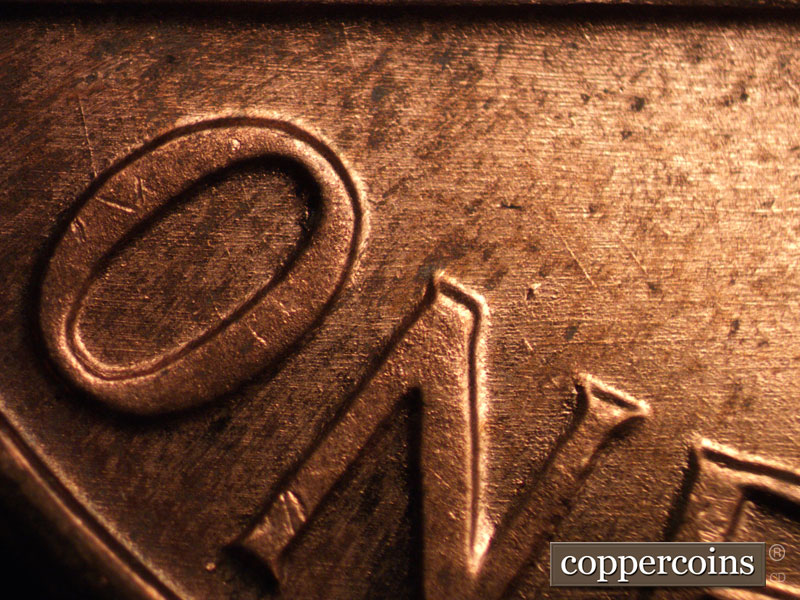Die-stage B marker on 1974D•1MM•011 (1974 Repunched Mint Mark).