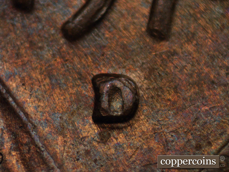 1974 Lincoln cent obverse, CopperCoins die 1974D•1MM•012.
