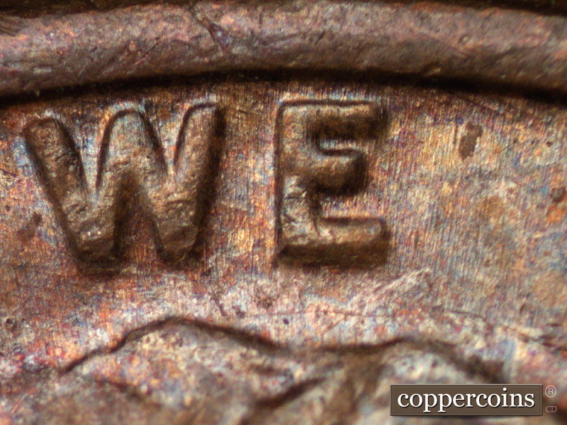 Die-stage B marker on 1974D•1MM•012 (1974 Repunched Mint Mark).