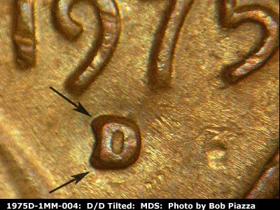 1975 Lincoln cent obverse, CopperCoins die 1975D•1MM•004.