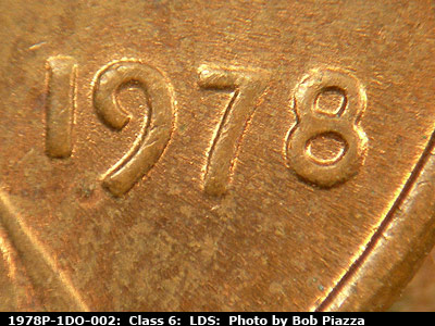 Die-stage C marker on 1978P•1DO•002 (1978 Doubled Die Obverse).