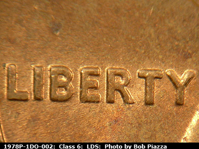 Die-stage C marker on 1978P•1DO•002 (1978 Doubled Die Obverse).