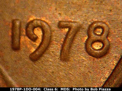 1978 Lincoln cent obverse, CopperCoins die 1978P•1DO•004.