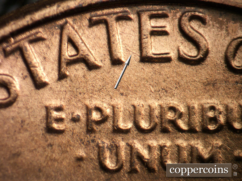Die-stage C marker on 1980D•1MM•004 (1980 Repunched Mint Mark).