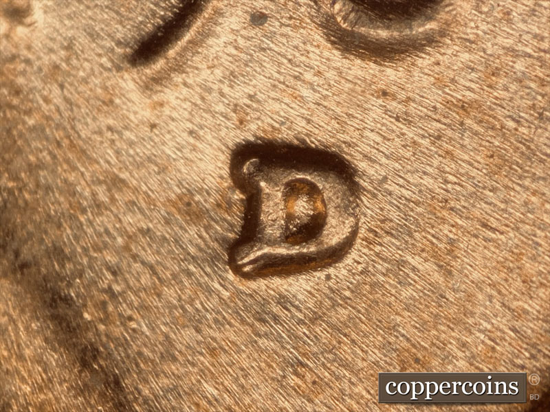 1981 Lincoln cent obverse, CopperCoins die 1981D•1MM•007.