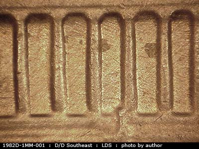 Die-stage C marker on 1982D•1MM•001 (1982 Repunched Mint Mark).