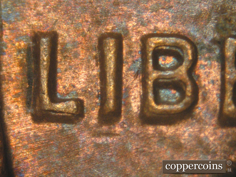 1983 Lincoln cent obverse, CopperCoins die 1983P•1DO•001.
