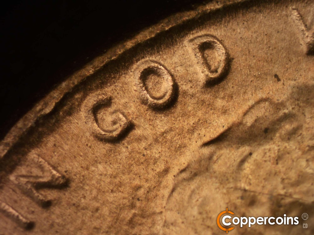 Die-stage B marker on 1984D•1DO•002 showing Doubling on GOD.