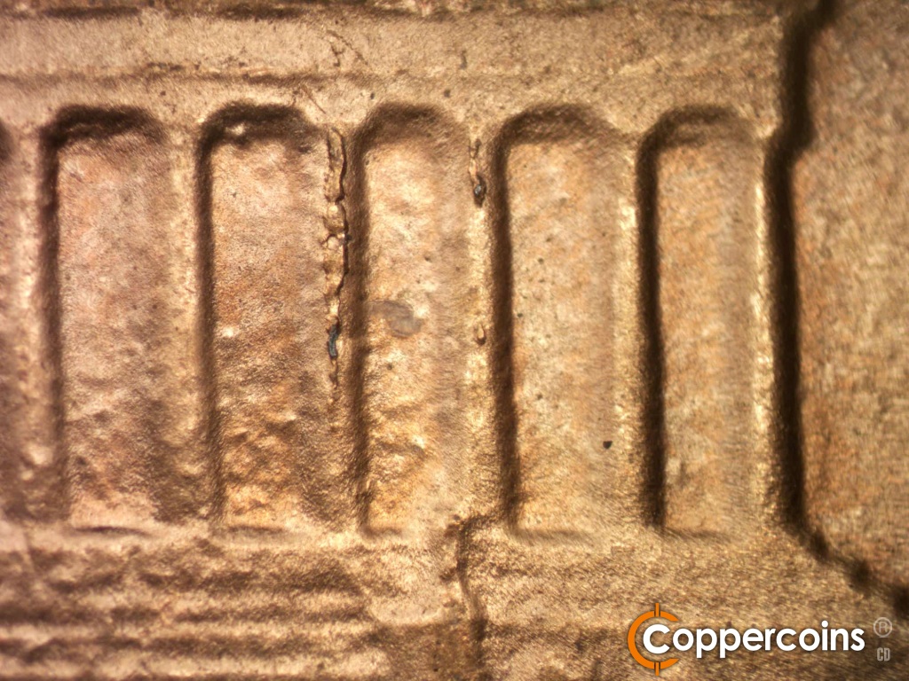 Die-stage B marker on 1984D•1DO•002 showing Diew chips on columns 9 aqnd 10.