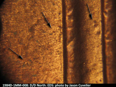 Die-stage A marker on 1984D•1MM•008 (1984 Repunched Mint Mark).