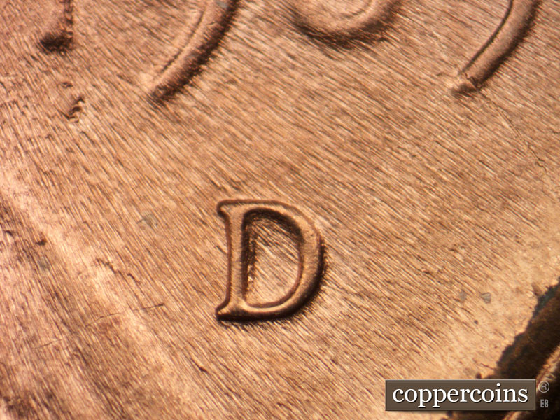 1985 Lincoln cent obverse, CopperCoins die 1985D•1MM•021.