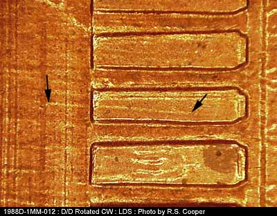 Die-stage C marker on 1988D•1MM•012 (1988 Repunched Mint Mark).