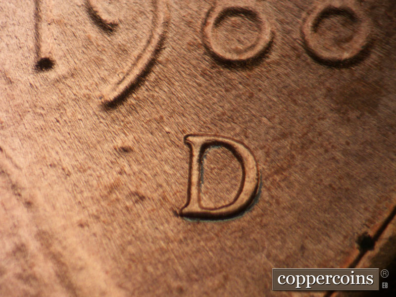 1988 Lincoln cent obverse, CopperCoins die 1988D•1MM•027.