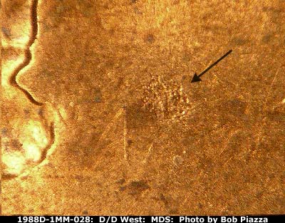 Die-stage B marker on 1988D•1MM•028 (1988 Repunched Mint Mark).