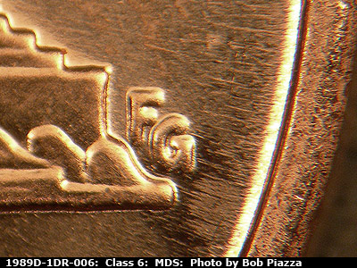 1989 Lincoln cent obverse, CopperCoins die 1989D•1DR•006.