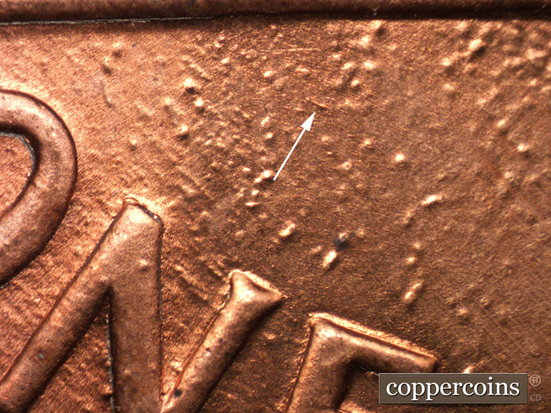 Die-stage C marker on 1989D•1MM•010 (1989 Repunched Mint Mark).