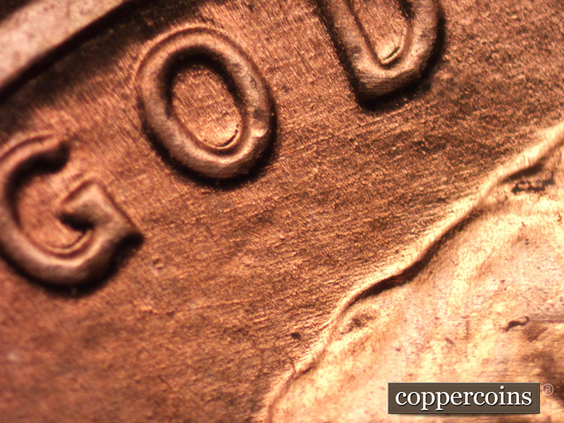 Die-stage B marker on 1989D•1MM•011 (1989 Repunched Mint Mark).