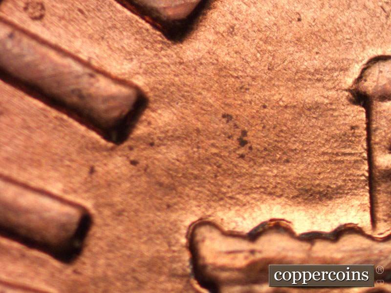 Die-stage B marker on 1989D•1MM•011 (1989 Repunched Mint Mark).