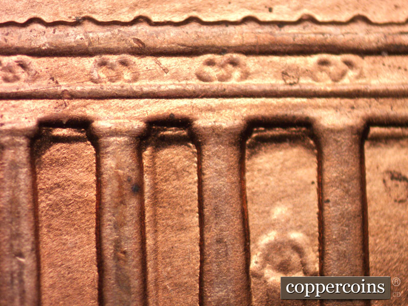 Die-stage B marker on 1989D•1MM•011 (1989 Repunched Mint Mark).