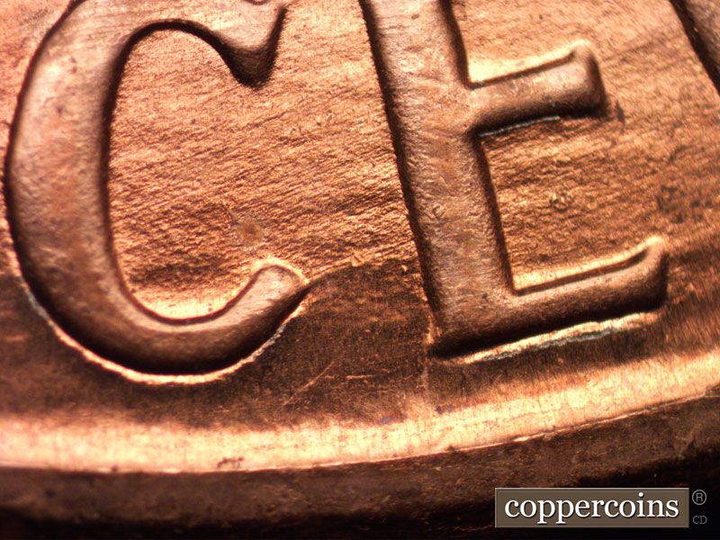 Die-stage B marker on 1989D•1MM•011 (1989 Repunched Mint Mark).