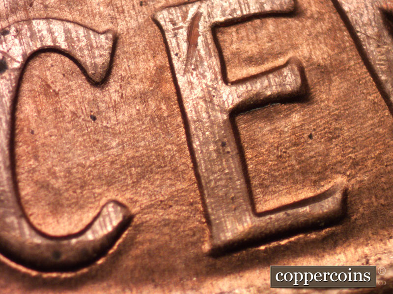 Die-stage C marker on 1989D•1MM•011 (1989 Repunched Mint Mark).