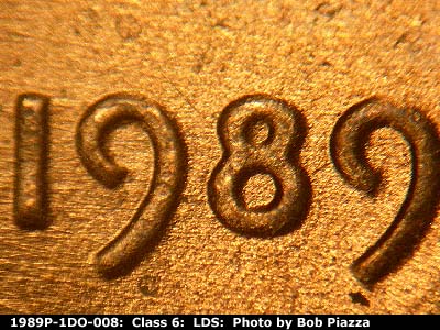 Die-stage C marker on 1989P•1DO•008 (1989 Doubled Die Obverse).