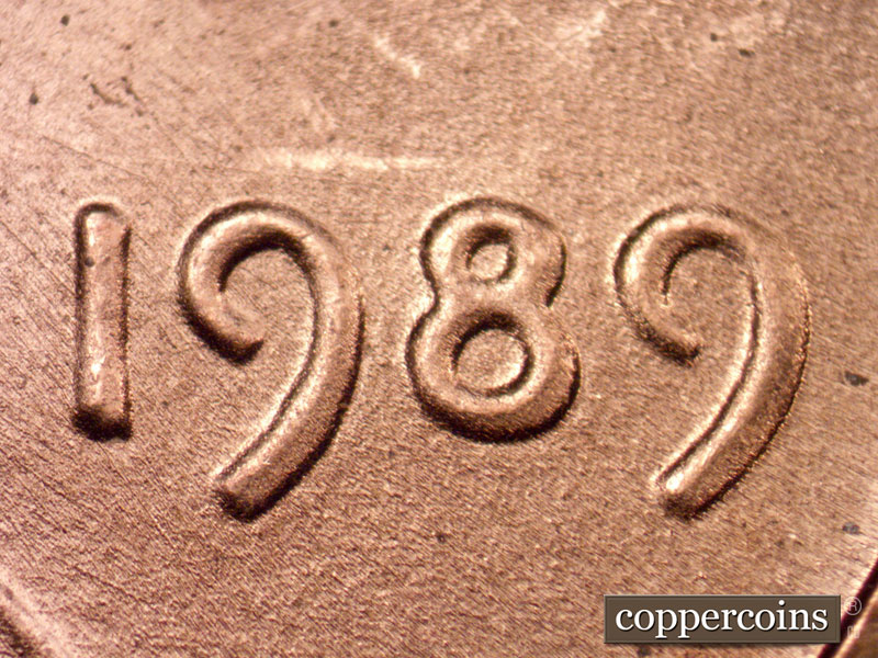 Die-stage C marker on 1989P•1DO•010 (1989 Doubled Die Obverse).