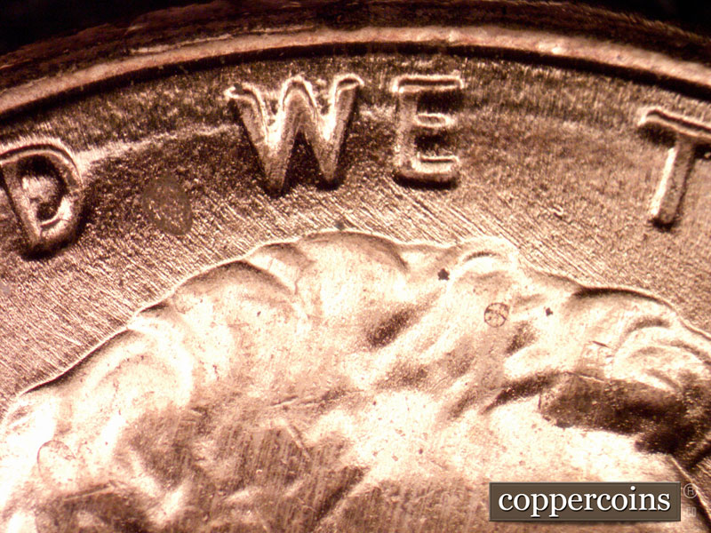Die-stage C marker on 1989P•1DO•010 (1989 Doubled Die Obverse).