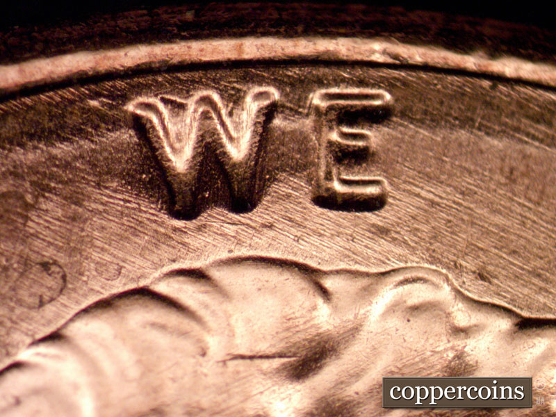 Die-stage A marker on 1989P•1DO•023 (1989 Doubled Die Obverse).