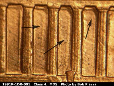 1991 Lincoln cent obverse, CopperCoins die 1991P•1DR•001.