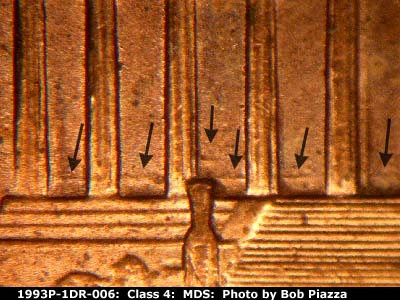 1993 Lincoln cent obverse, CopperCoins die 1993P•1DR•006.