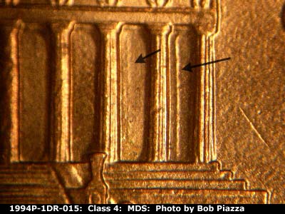 1994 Lincoln cent obverse, CopperCoins die 1994P•1DR•015.
