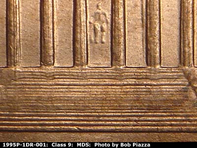 1995 Lincoln cent obverse, CopperCoins die 1995P•1DR•001.