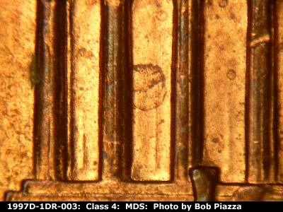 1997 Lincoln cent obverse, CopperCoins die 1997D•1DR•003.