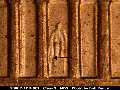 2000 Lincoln cent obverse, CopperCoins die 2000P•1DR•001.