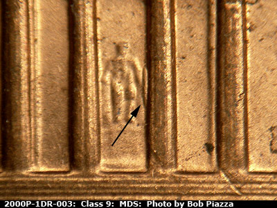 2000 Lincoln cent obverse, CopperCoins die 2000P•1DR•003.