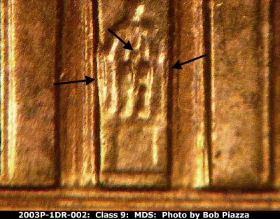 2003 Lincoln cent obverse, CopperCoins die 2003P•1DR•002.