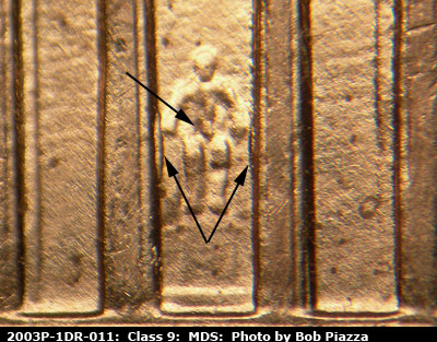 2003 Lincoln cent obverse, CopperCoins die 2003P•1DR•011.