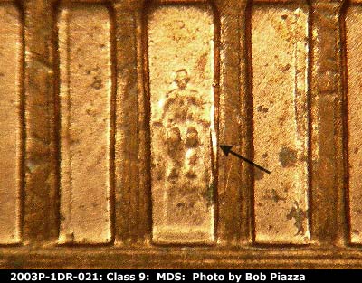 2003 Lincoln cent obverse, CopperCoins die 2003P•1DR•021.