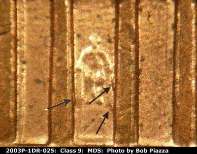 2003 Lincoln cent obverse, CopperCoins die 2003P•1DR•025.