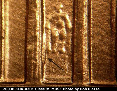 2003 Lincoln cent obverse, CopperCoins die 2003P•1DR•030.