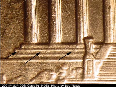 2004 Lincoln cent obverse, CopperCoins die 2004P•1DR•006.