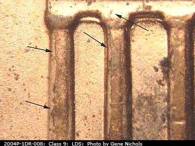 Die-stage C marker on 2004P•1DR•008 (2004 Doubled Die Reverse).