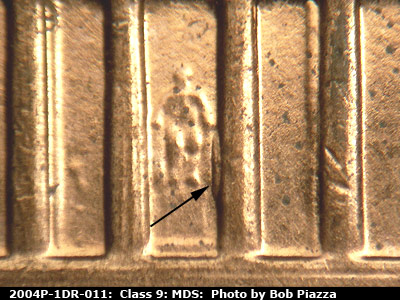 2004 Lincoln cent obverse, CopperCoins die 2004P•1DR•011.