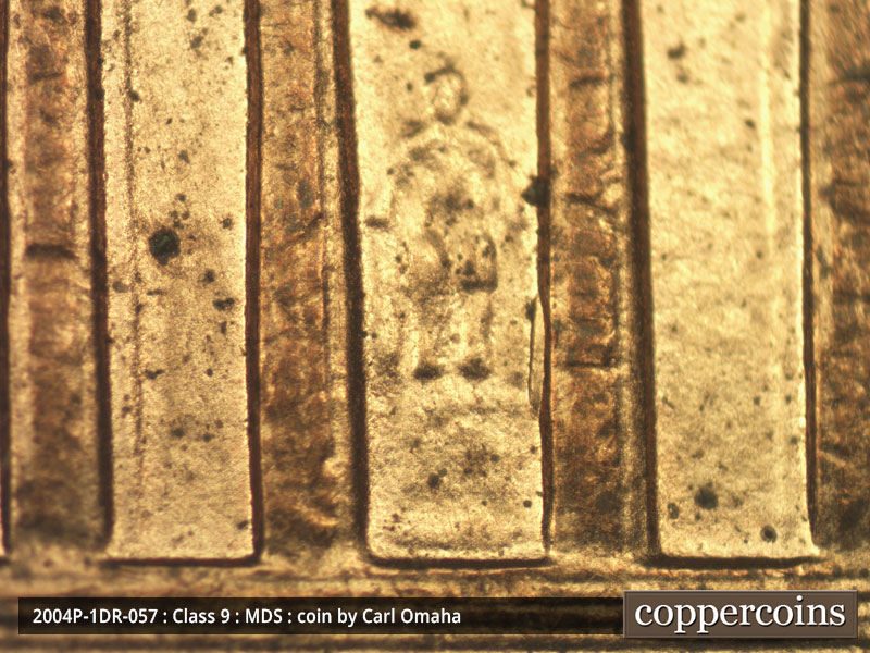 2004 Lincoln cent obverse, CopperCoins die 2004P•1DR•057.