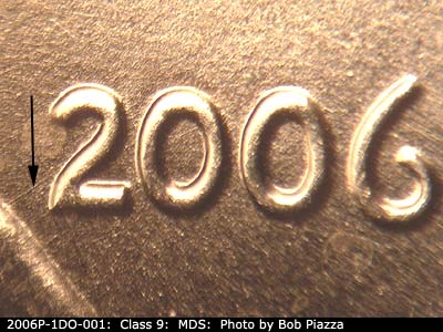 2006 Lincoln cent obverse, CopperCoins die 2006P•1DO•001.